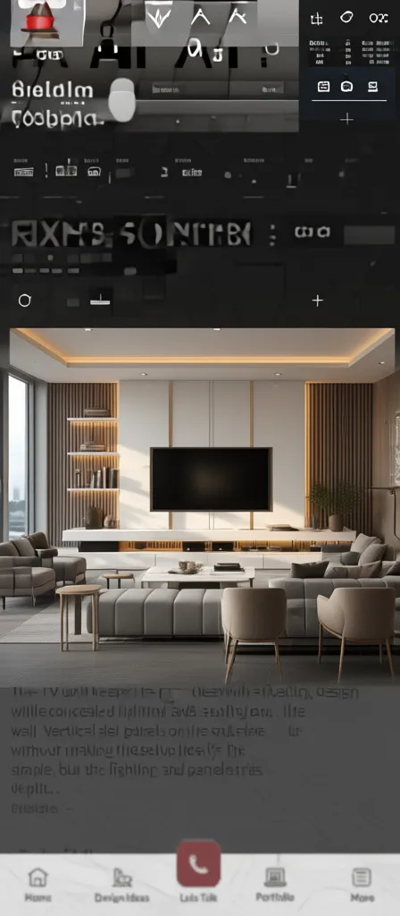 TV unit after user design